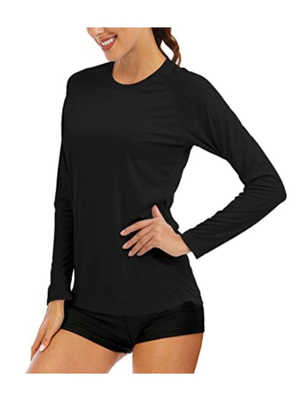 Women's UPF 50+ Long Sleeve Rash Guard Shirt Quick Dry Hiking Fishing Workout